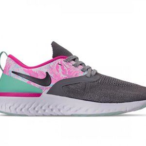 NIKE ODYSSEY REACT FLYKNIT 2 GUNSMOKE/LASER FUCHSIA/TROPICAL TWIST